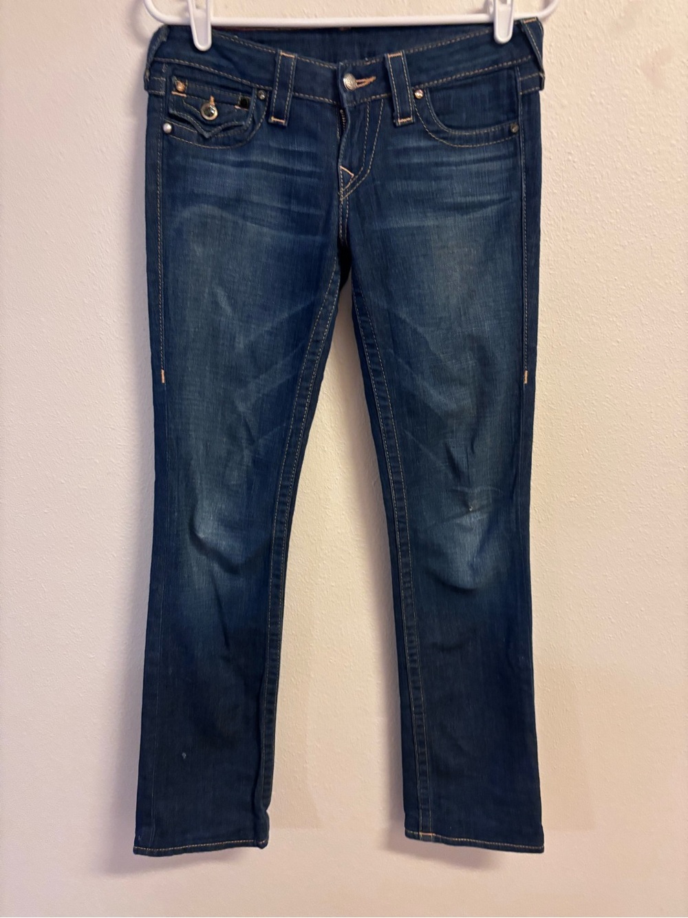 True Religion Dark Blue Straight Leg Jeans